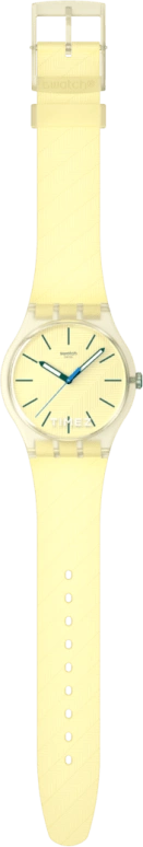 Swatch,Originals 41mm,41mm,Bio-sourced,Yellow,Quartz,Bio-sourced,Glass,Round,SO29J102