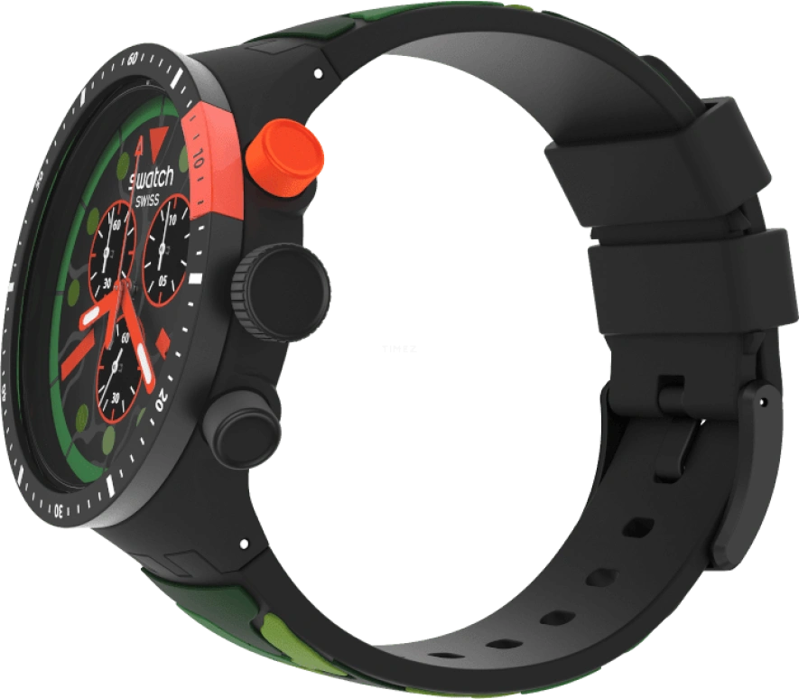 Swatch,THE BOLD 47mm,47mm,Plastic,Black,SB02B409