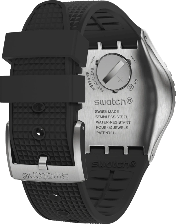 Swatch,IRONY 43mm,43mm,Stainless Steel,Black,YVS487
