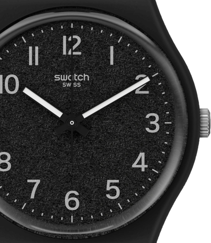 Swatch,Originals 34mm,34mm,Plastic,Black,GB326