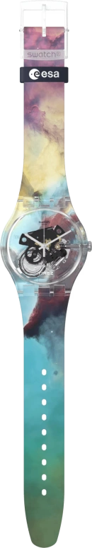 Swatch,Originals 41mm,41mm,Plastic,Transparent,Quartz,Sapphire,Crystal Glass,Round,SUOK136,SUOK136-048