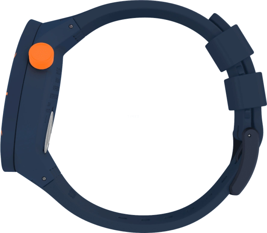 Swatch,THE BOLD 47mm,47mm,Plastic,Blue,Closed,SO27N110
