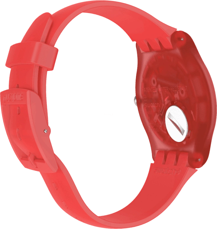 Swatch,Originals 41mm,41mm,Plastic,Red,SUOO105
