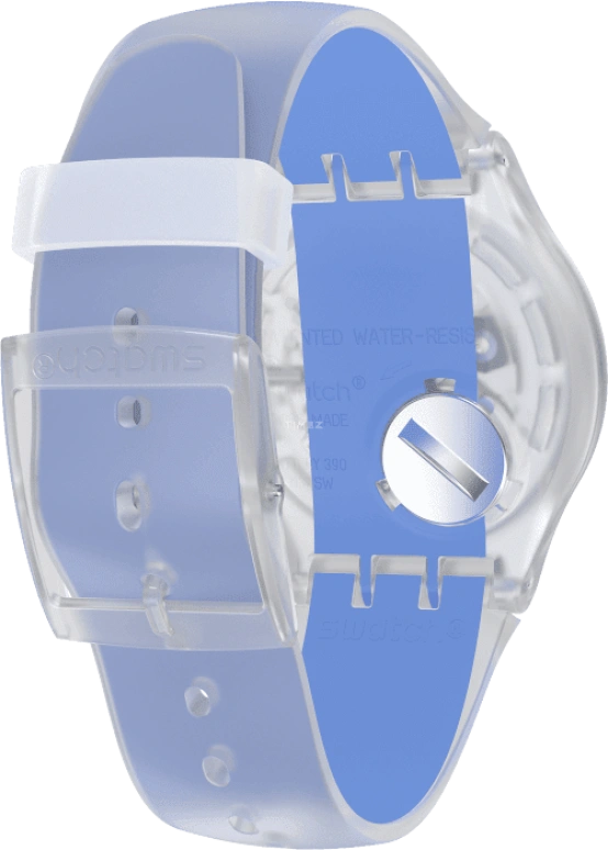 Swatch,Originals 41mm,41mm,Plastic,Skeleton,Quartz,Round,Transparent,SUOK156