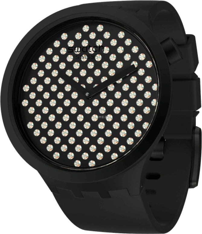 Swatch,THE BOLD 47mm,47mm,Plastic,Black,SO27Z107