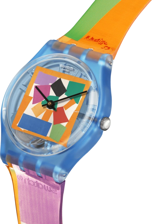Swatch,Originals 34mm,34mm,Bio-sourced,Multi-Color,Quartz,Round,Blue,SO28Z127
