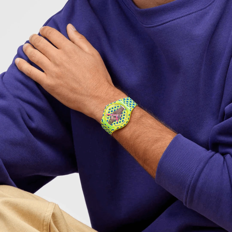 Swatch,Originals 41mm,41mm,Bio-sourced,Yellow,Blue,Quartz,Glass,Round,SO29Z148
