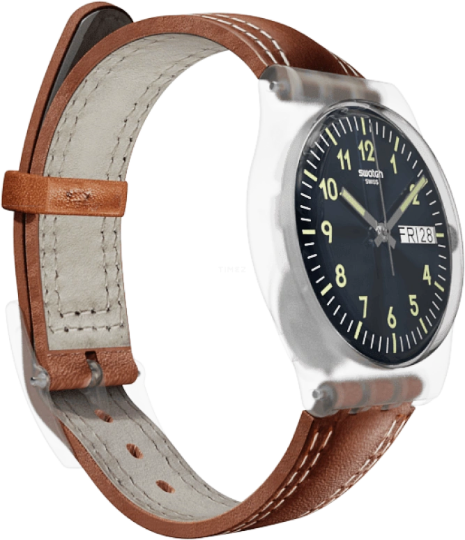 Swatch,Originals 34mm,34mm,Plastic,Blue,GE709