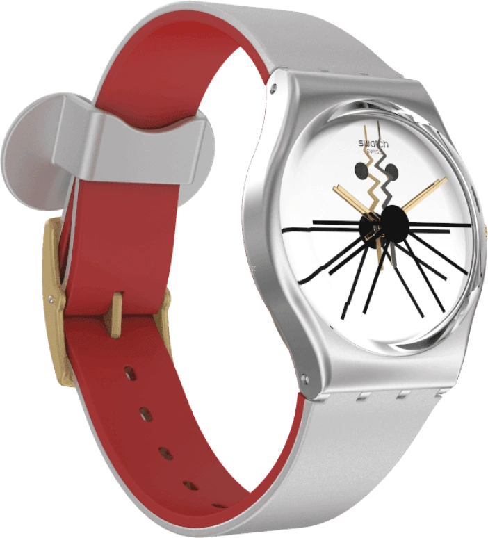 Swatch,Originals 34mm,34mm,Plastic,Sapphire,Crystal Glass,GZ327