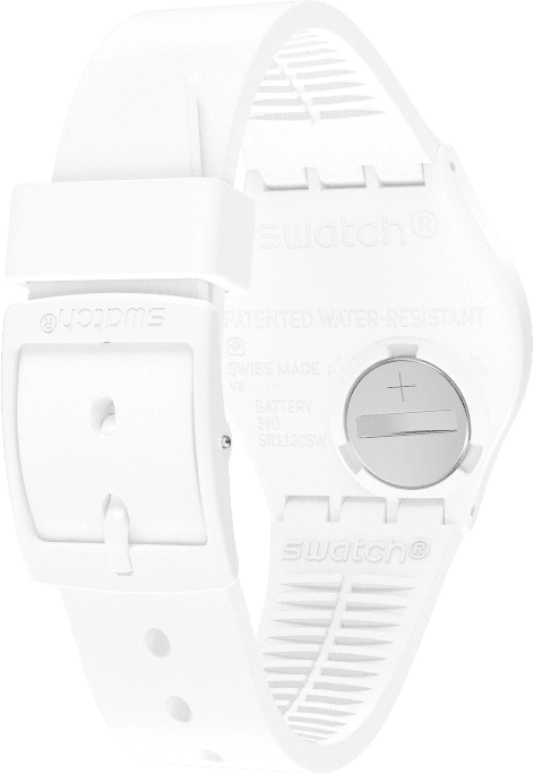 Swatch,Originals 39.20mm,39.20mm,Plastic,White,Sapphire,Crystal Glass,GW716