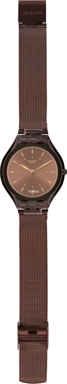 Swatch,SKIN 36.80mm,36.80mm,Plastic,Brown,Quartz,Tonneau,SVOC101M