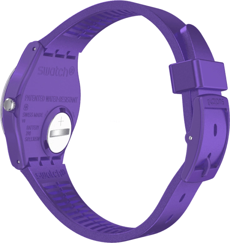 Swatch,Originals 34mm,34mm,Plastic,Purple,GV402