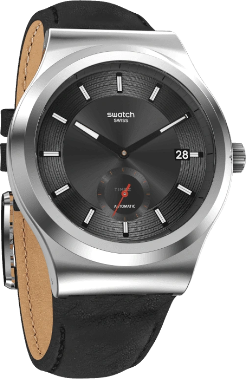 Swatch,IRONY 42mm,42mm,Black,Open,SY23S400