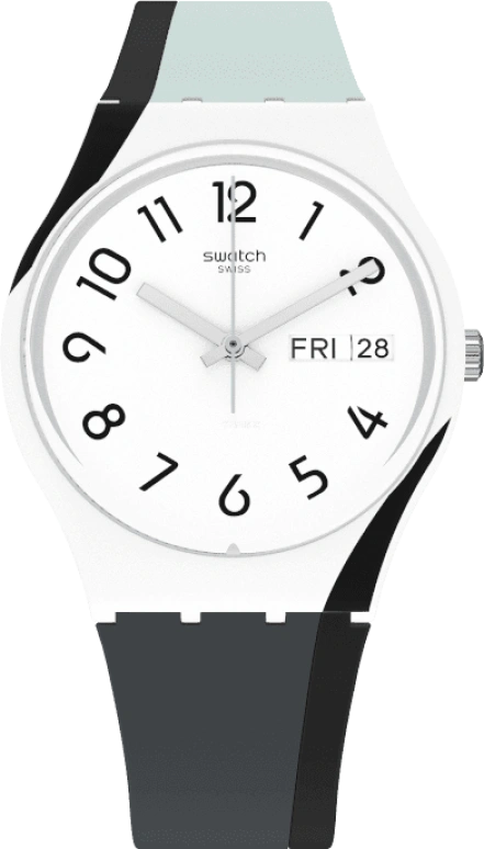 Swatch,Originals 34mm,34mm,Plastic,White,GW711