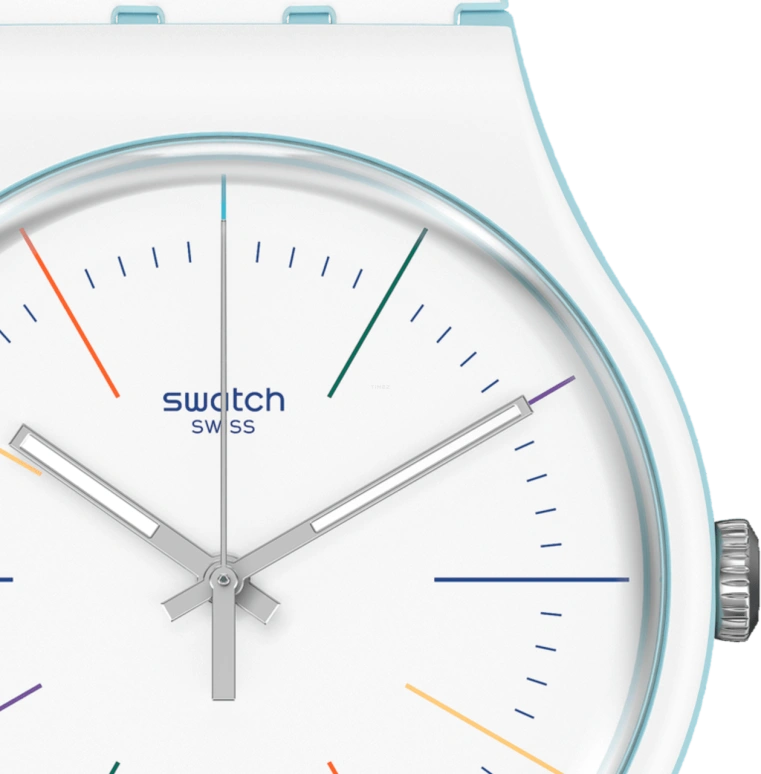 Swatch,Originals 41mm,41mm,Plastic,White,SUOS404
