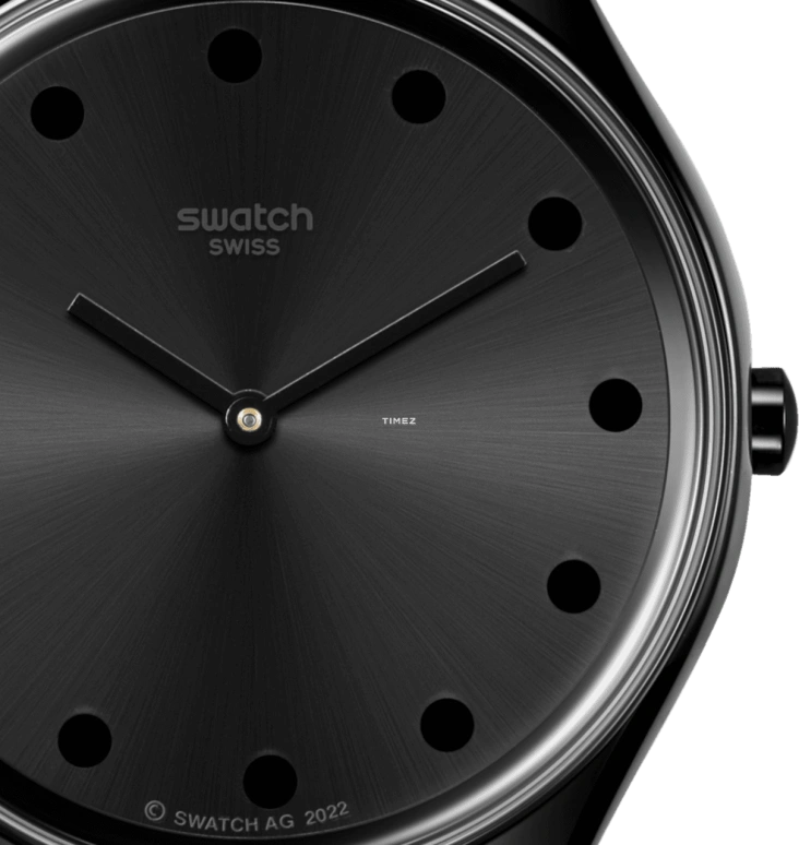 Swatch,Other 38mm,38mm,Stainless Steel,Black,Quartz,Sapphire,Crystal Glass,Round,SYXB106