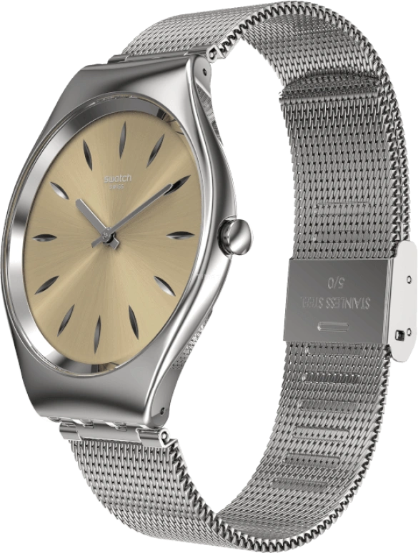 Swatch,SKIN 38mm,38mm,Sapphire,Crystal Glass,SYXS133M
