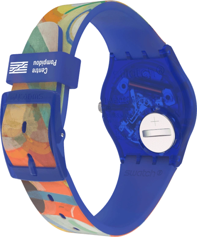 Swatch,Originals 34mm,34mm,Plastic,Multi-Color,Quartz,Sapphire,Crystal Glass,Round,GZ712