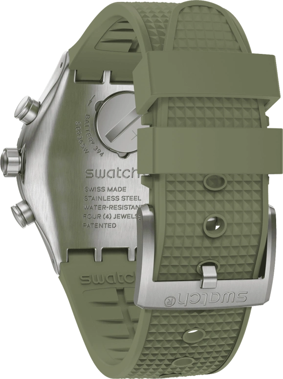 Swatch,IRONY 43mm,43mm,Stainless Steel,Green,YVS488