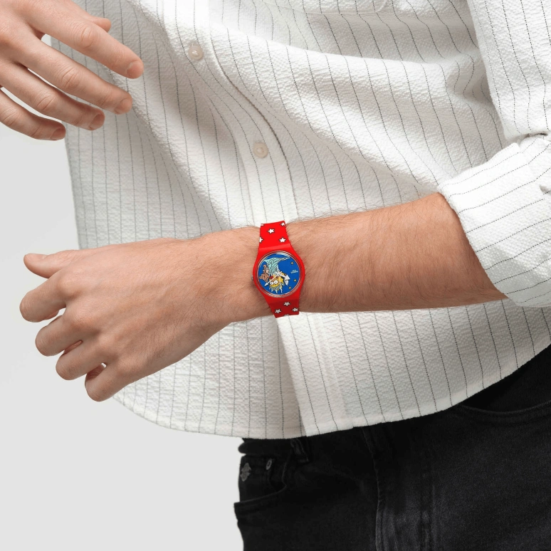 Swatch,Originals 34mm,34mm,Bio-sourced,Multi-Color,Quartz,Sapphire,Crystal Glass,Round,SO28Z120
