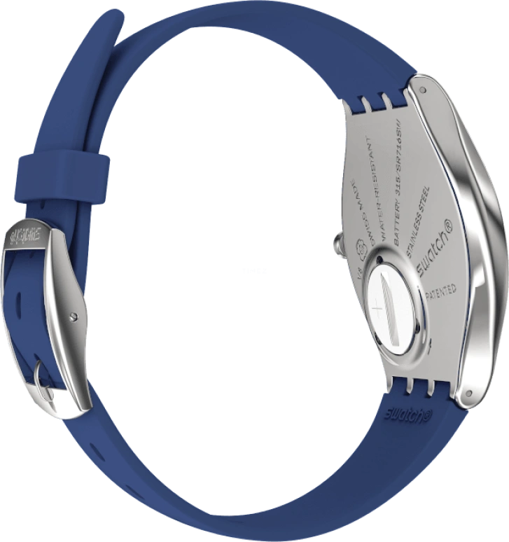Swatch,SKIN 38mm,38mm,Blue,Sapphire,Crystal Glass,SYXS132