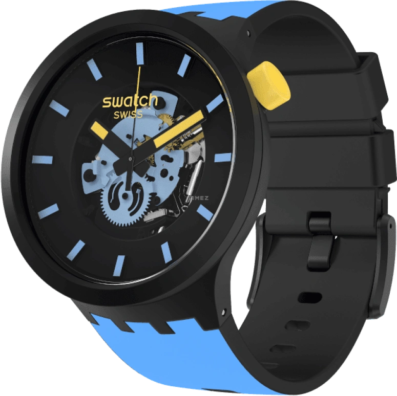 Swatch,THE BOLD 47mm,47mm,Black,SB03B108