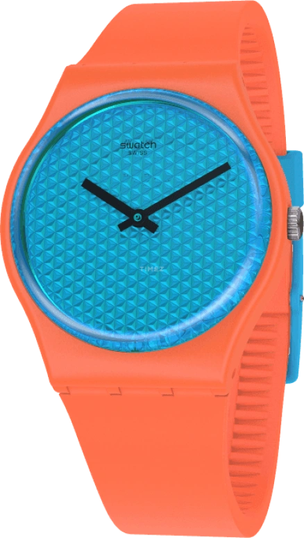 Swatch,Originals 34mm,34mm,Plastic,Blue,GO121