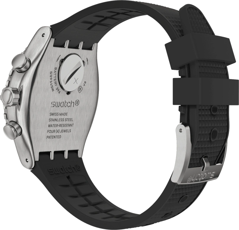 Swatch,IRONY 43mm,43mm,Stainless Steel,Black,YVS487