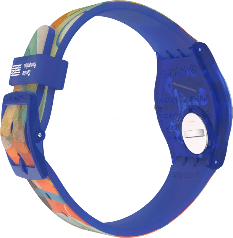 Swatch,Originals 34mm,34mm,Plastic,Multi-Color,Quartz,Sapphire,Crystal Glass,Round,GZ712