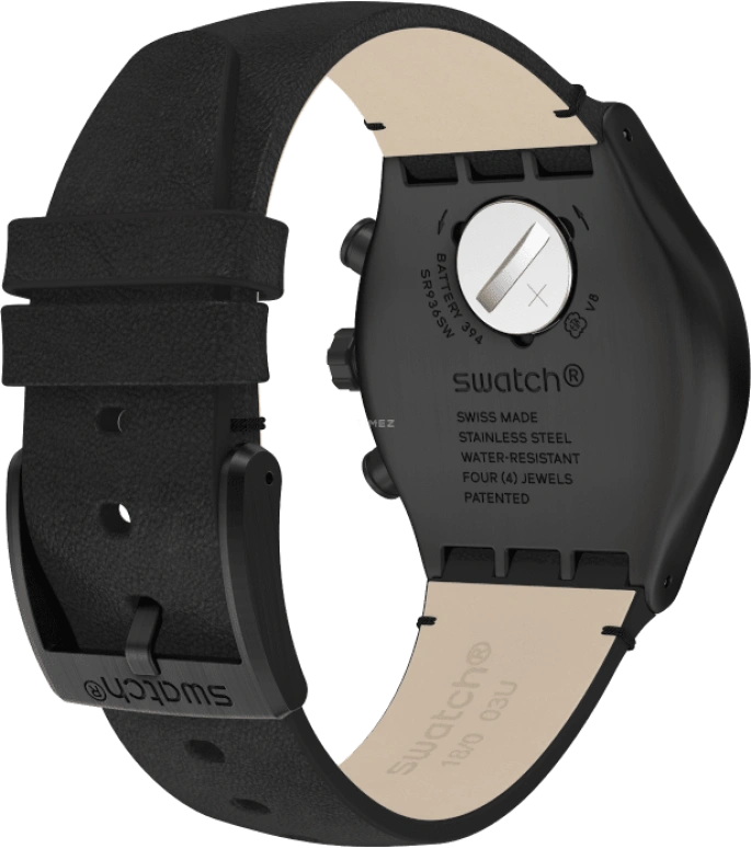 Swatch,IRONY 43x49mm,43x49mm,Black,YVB410