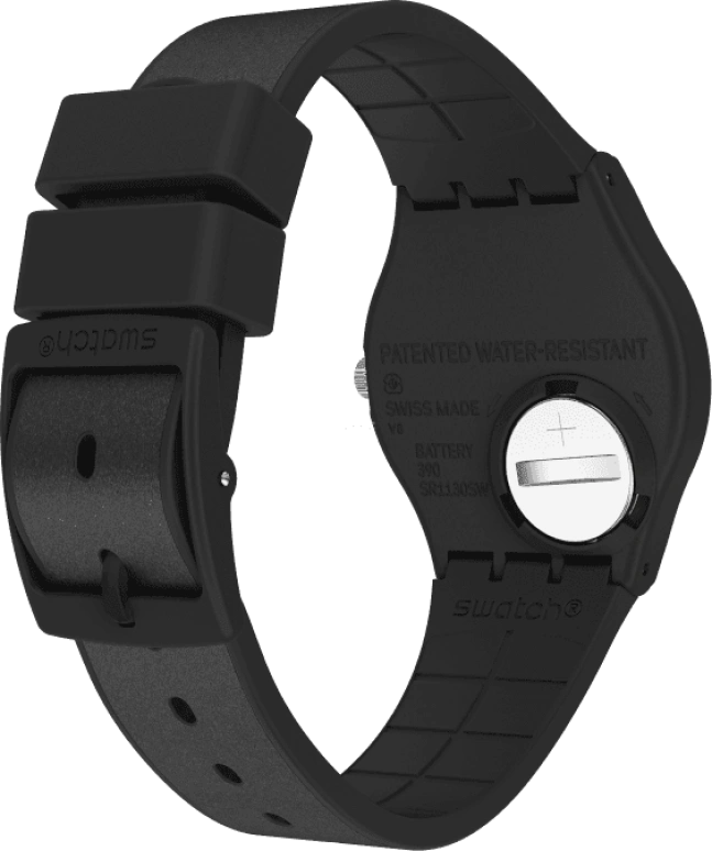 Swatch,Originals 34mm,34mm,Plastic,Black,GB326