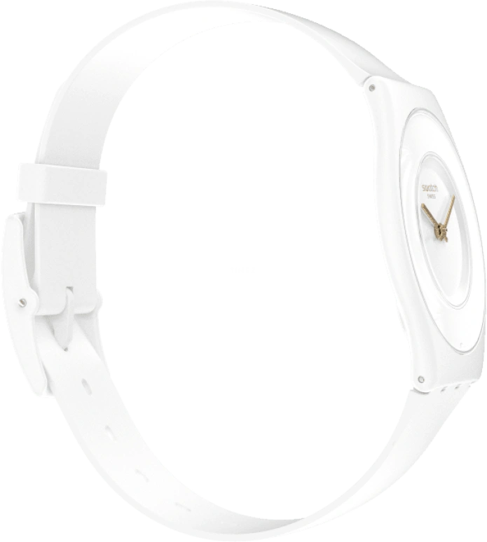Swatch,SKIN 34mm,34mm,Ceramic,White,Quartz,SS09W100