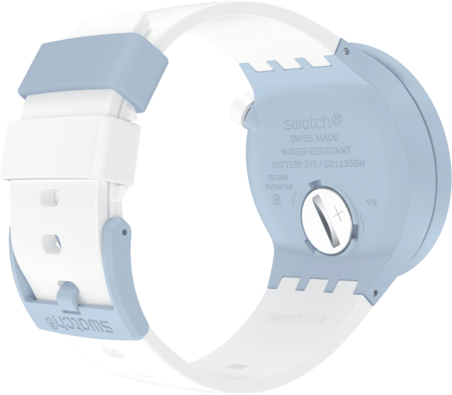 Swatch,THE BOLD 47mm,47mm,Bioceramic,Ceramic,White,SB03N101