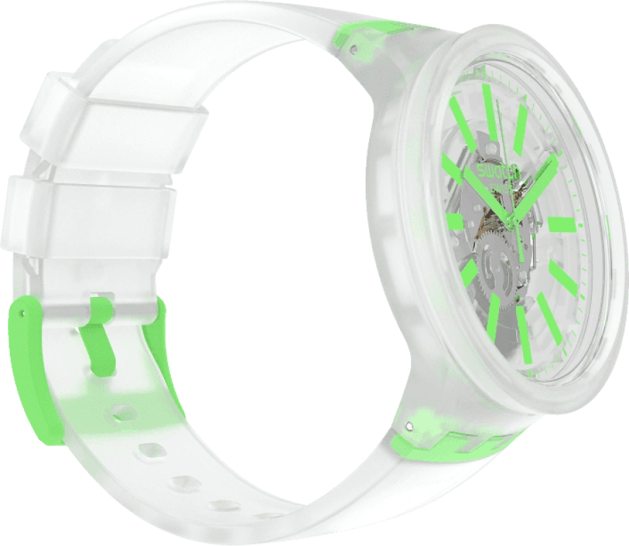 Swatch,THE BOLD 47mm,47mm,Plastic,White,SO27E104