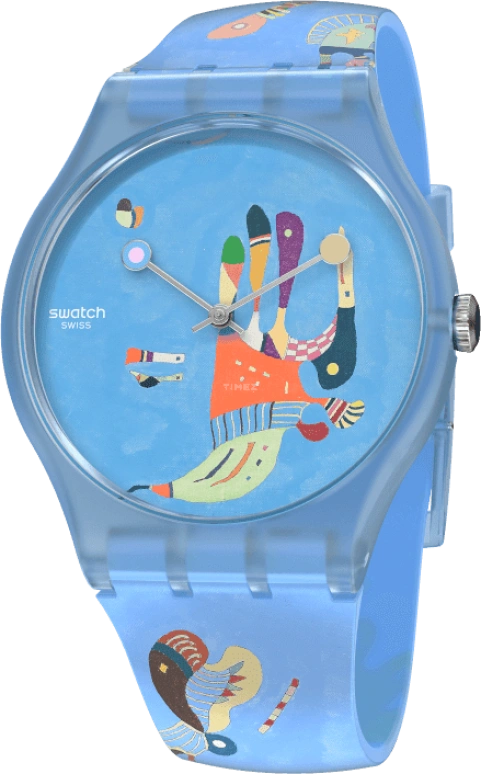 Swatch,Originals 41mm,41mm,Plastic,Blue,Quartz,Sapphire,Crystal Glass,Round,SUOZ342