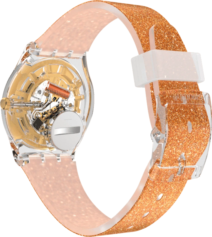 Swatch,Originals 34x39.20mm,34x39.20mm,Plastic,Orange,GE285