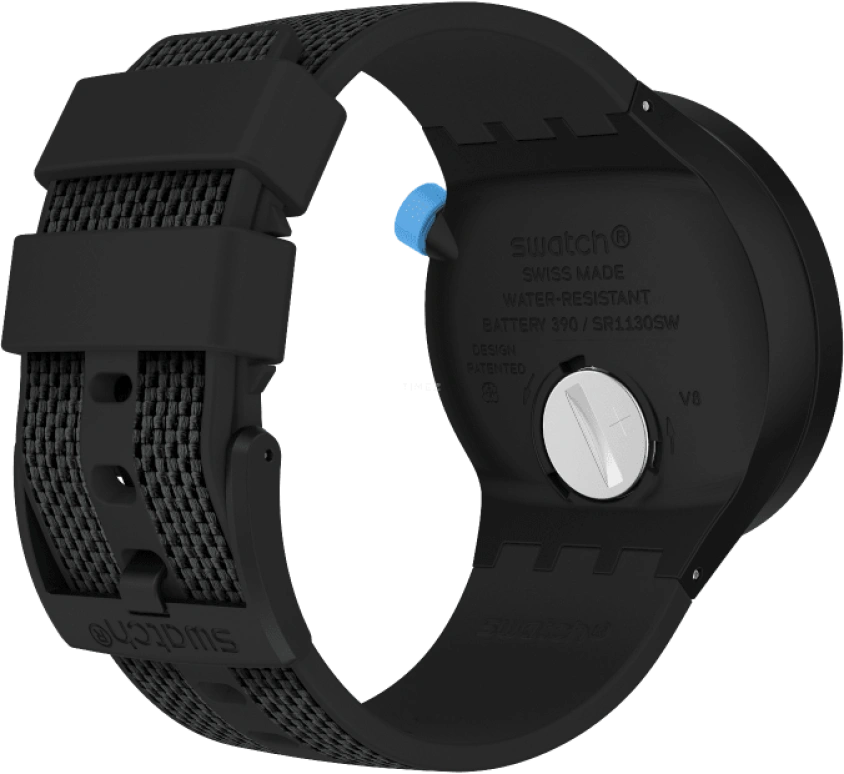 Swatch,THE BOLD 47mm,47mm,Plastic,Black,Sapphire,Crystal Glass,SO27B118