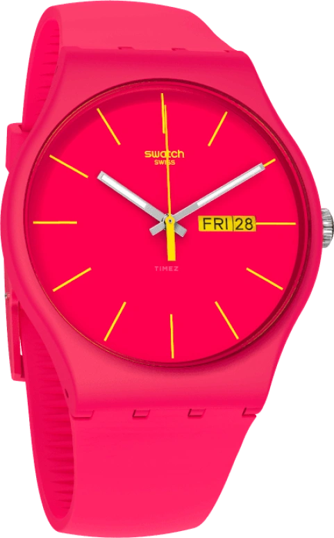 Swatch,CLASSIC ,Plastic,Red,SUOR704
