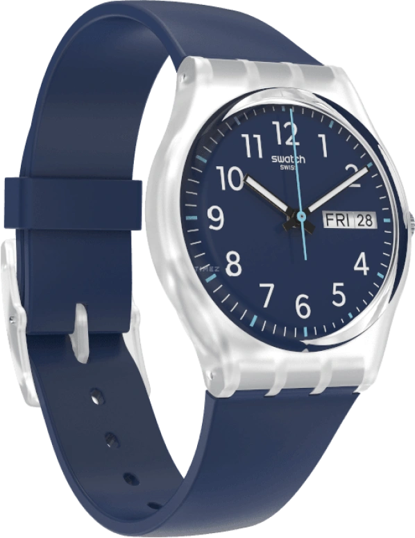 Swatch,Originals 34mm,34mm,Blue,Open,GE725