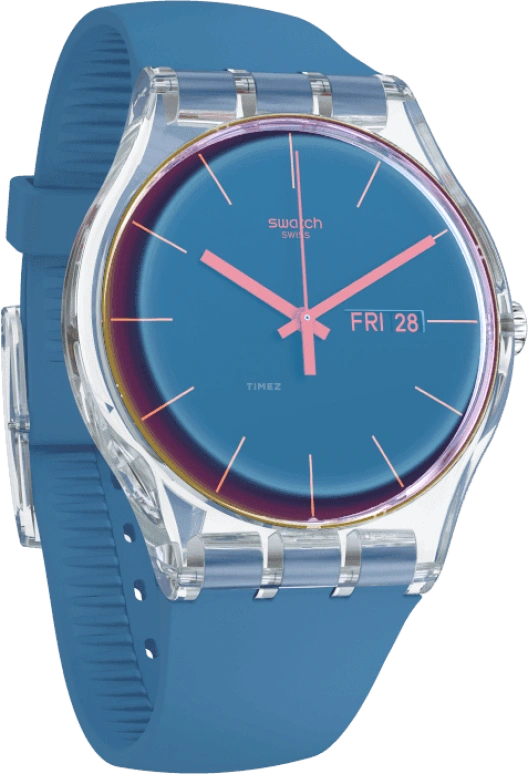 Swatch,Originals 41mm,41mm,Plastic,Blue,SUOK711
