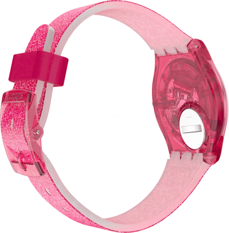 Swatch,Originals 34mm,34mm,Plastic,Pink,Sapphire,Crystal Glass,GP169