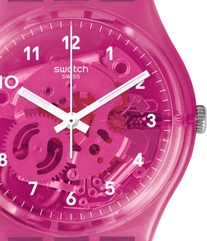 Swatch,Originals 34mm,34mm,Plastic,Pink,GP166