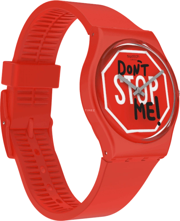 Swatch,Originals 34mm,34mm,Plastic,Red,GR183