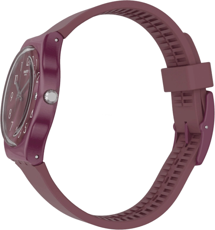 Swatch,Originals 34mm,34mm,Plastic,Purple Red,Closed,GR405