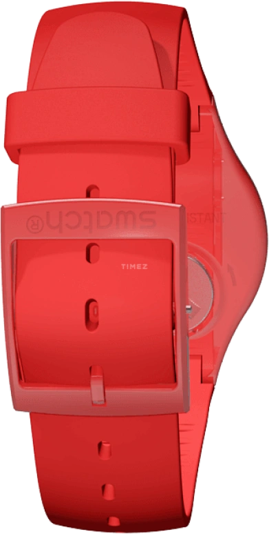 Swatch,Originals 41mm,41mm,Plastic,Red,SUOR106