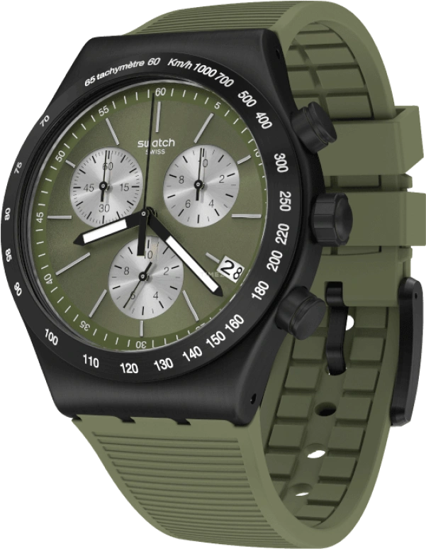 Swatch,IRONY 43x49mm,43x49mm,Green,YVB411