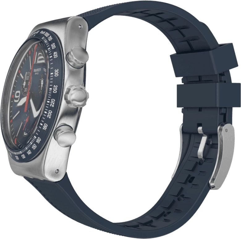 Swatch,IRONY 43mm,43mm,Stainless Steel,Blue,YVS454