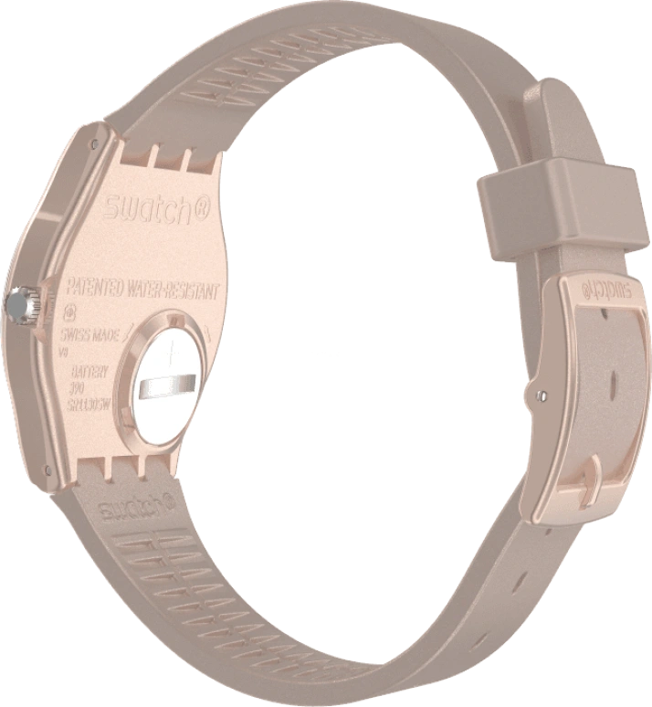 Swatch,Originals 34mm,34mm,Plastic,Pink,Sapphire,Crystal Glass,GP403