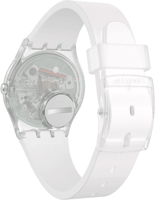 Swatch,Originals 34mm,34mm,Plastic,Pink,Green,Sapphire,Crystal Glass,GE714