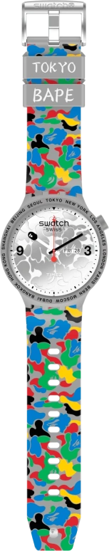Swatch,THE BOLD 47mm,47mm,Plastic,Grey,Quartz,Date,Day,SO27Z709